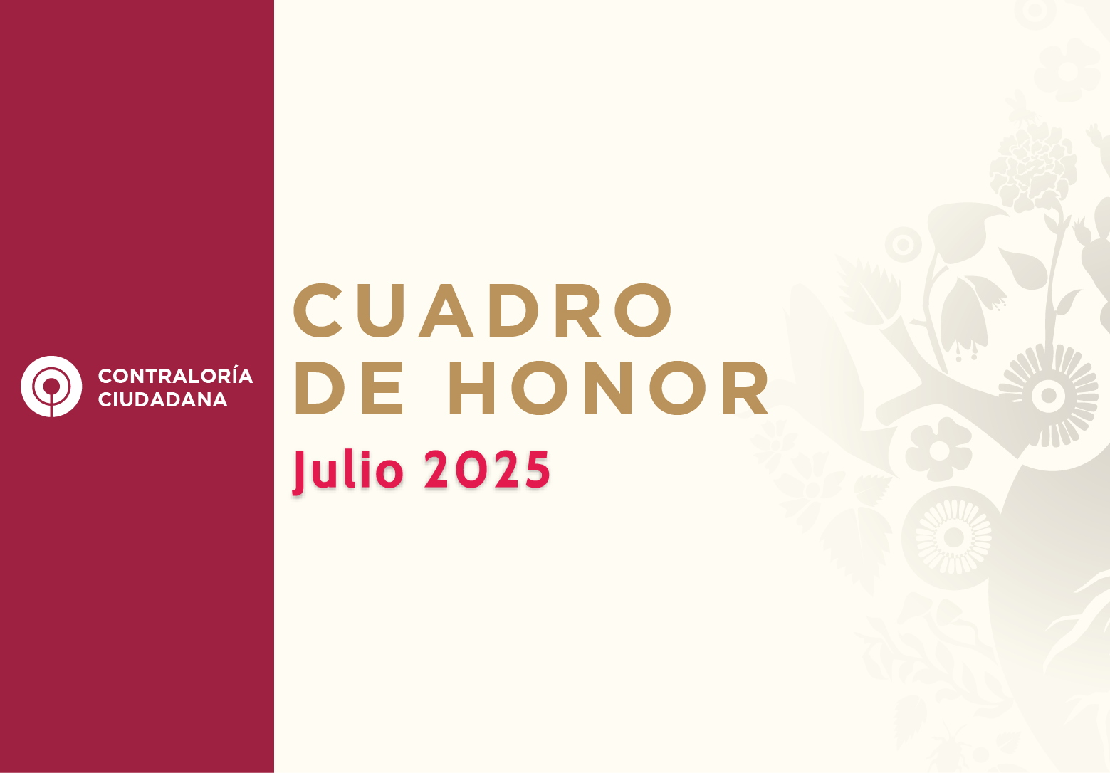 Cuadro de Honor Junio